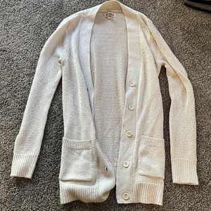 Oversized cream cardigan